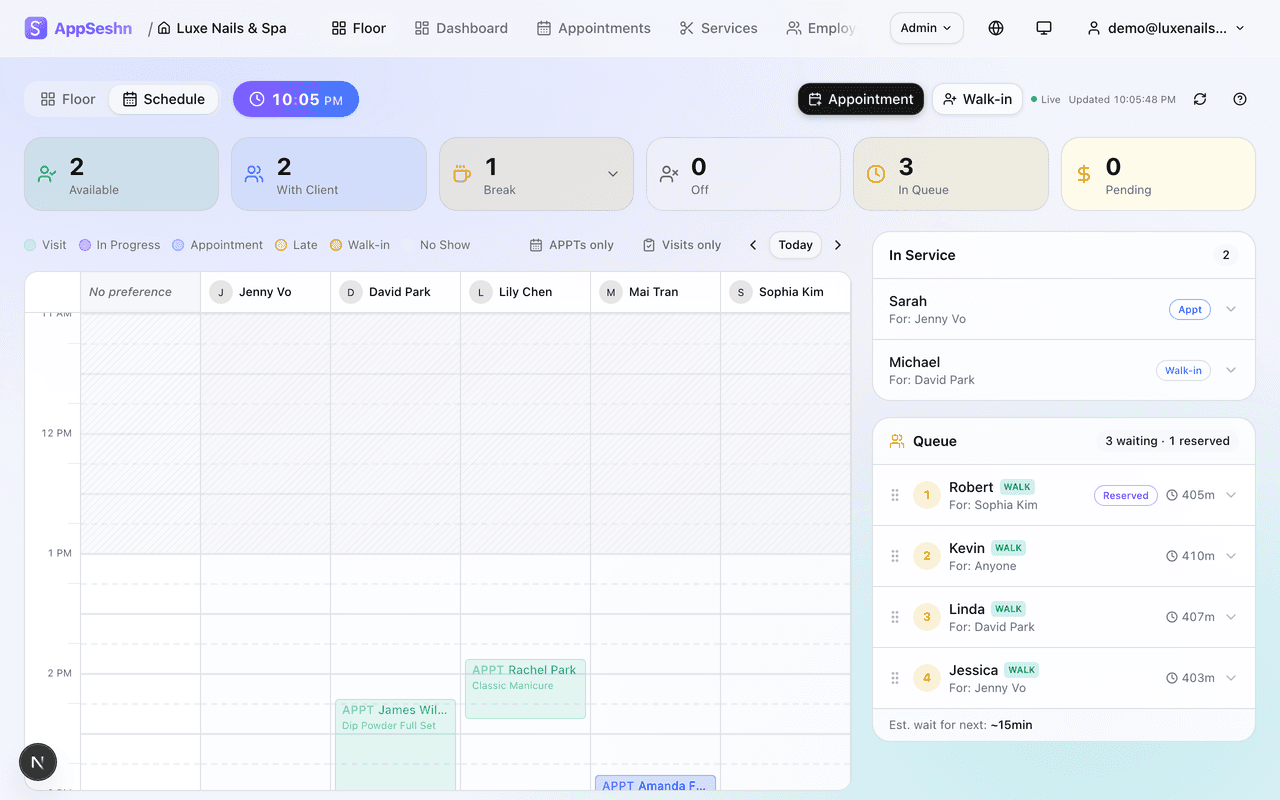 Schedule View